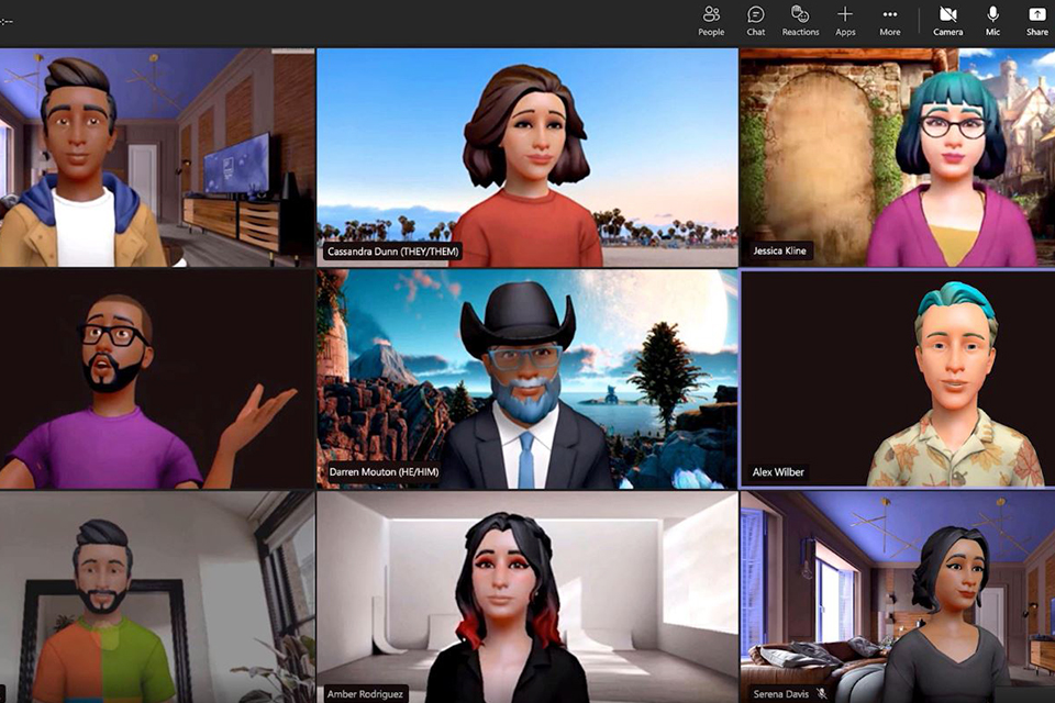 De nouveaux avatars 3D débarquent sur Microsoft Teams